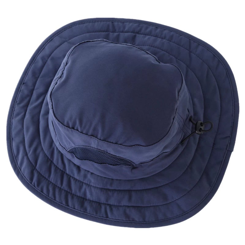 Connectyle Kids UPF 50+ Bucket Sun Hat UV Sun Protection Hats Wide Brim Summer Beach Hat Navy - Image 3